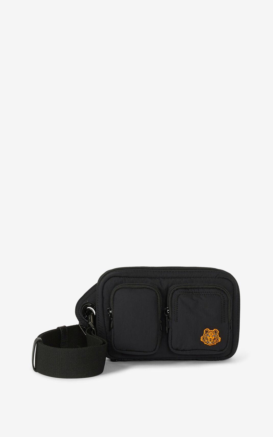 Kenzo Tiger Crest mini Belt Bag Black For Mens 7289PSYGC